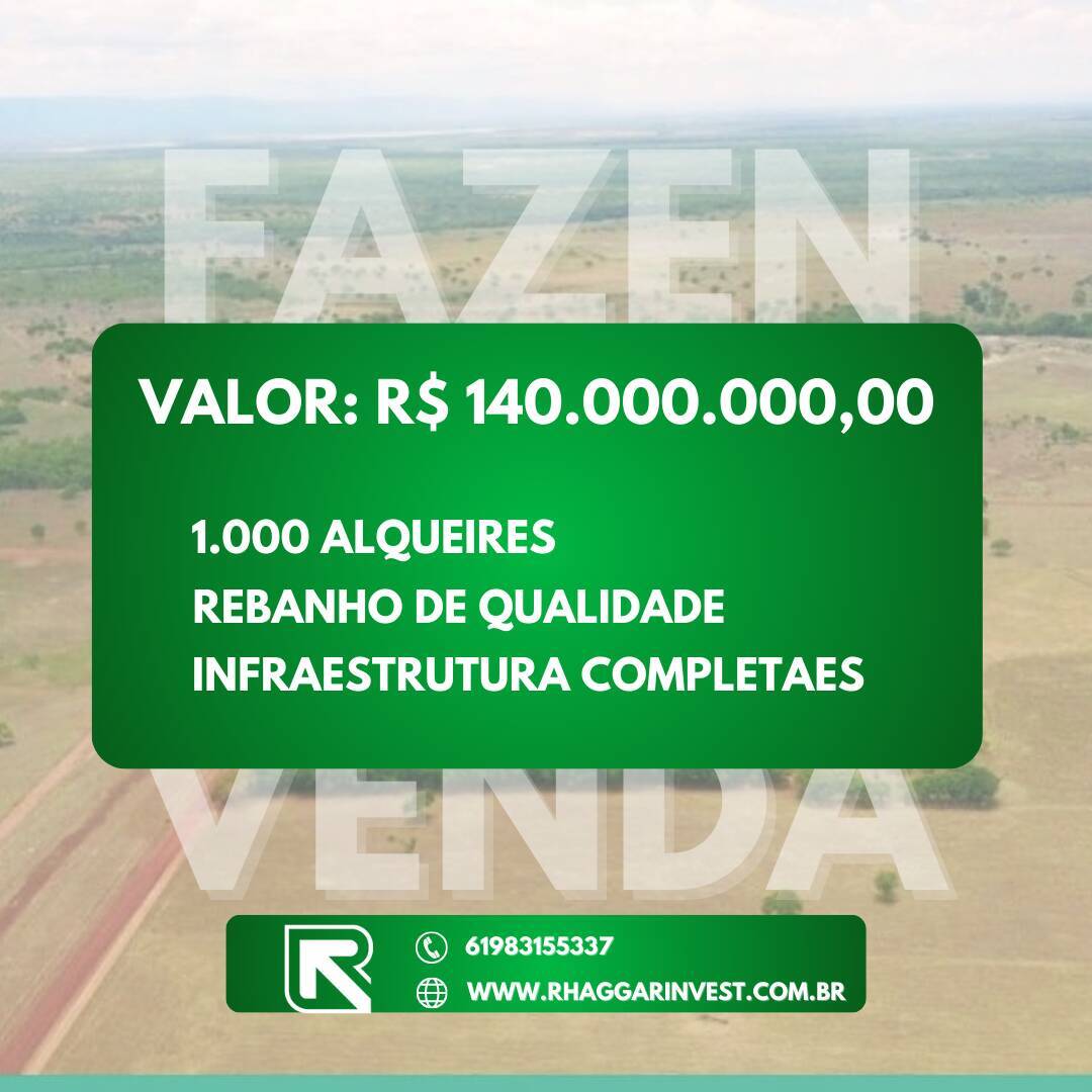 FAZENDA LUXUOSA À VENDA EM FORMOSA GOIÁS