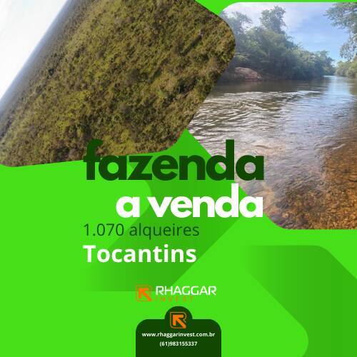 Fazenda à Venda - 1.070 Alqueires em Tocantins

Oportunidade Única!