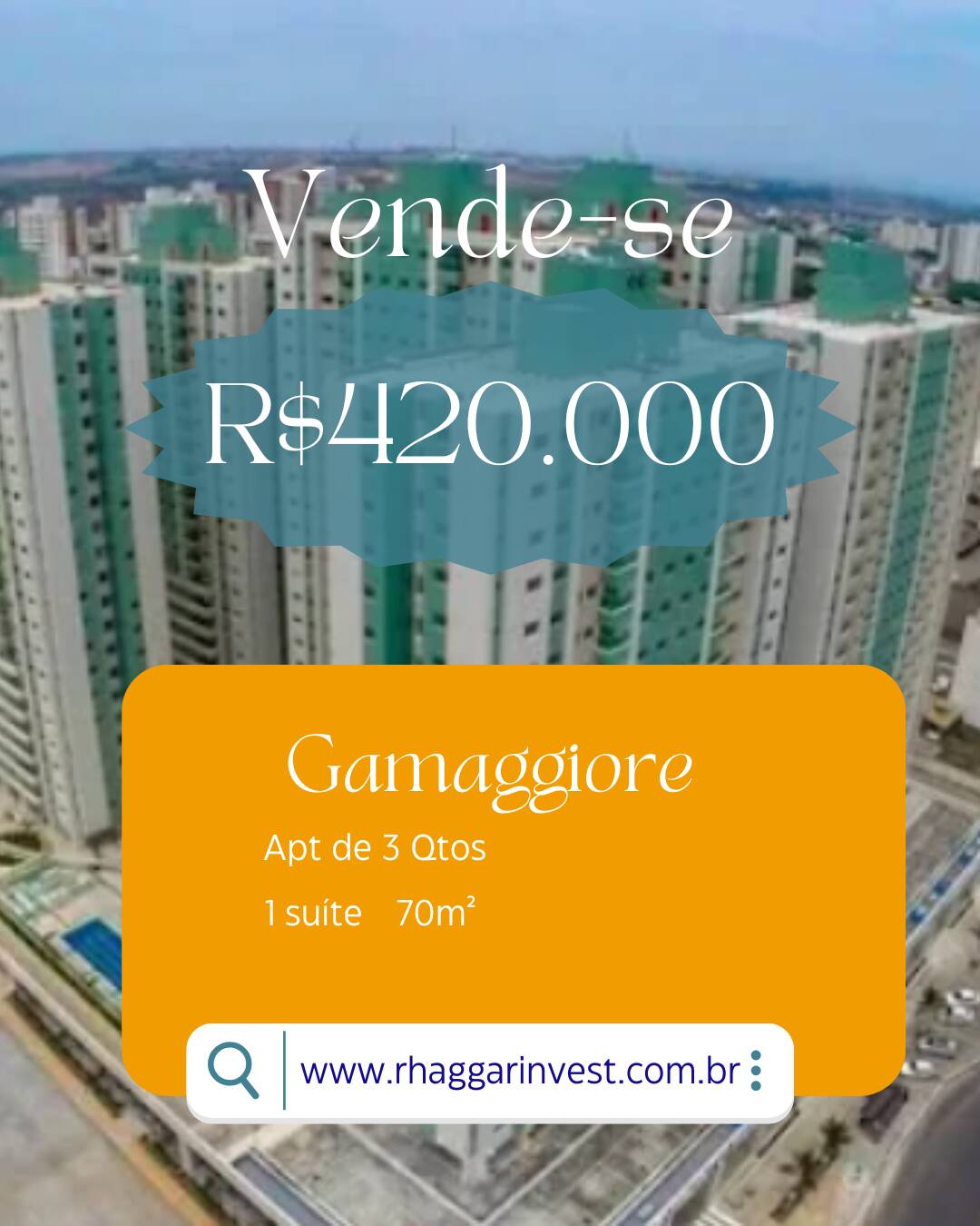 Apartamento à venda com 3 quartos, 70m² - Foto 1
