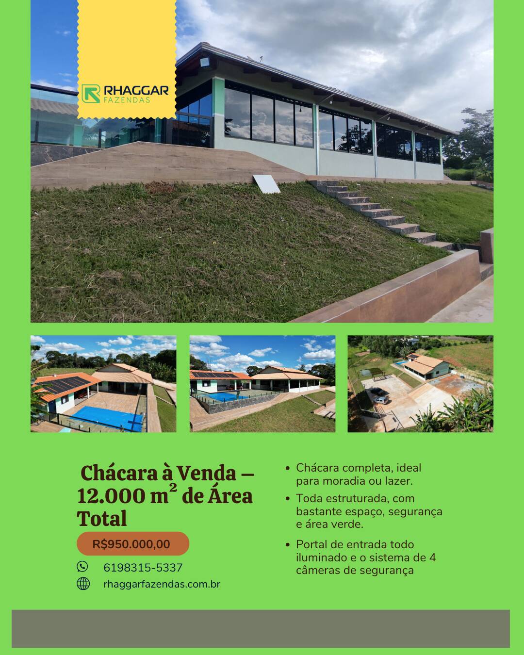 Chácara à venda com 4 quartos, 350m² - Foto 1